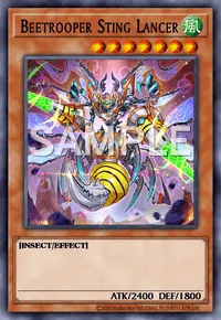 Beetrooper Sting Lancer, Yu-Gi-Oh! card, WIND