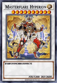 Masterflare Hyperion, Yu-Gi-Oh! card, LIGHT