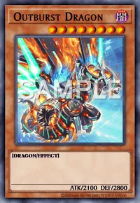 Outburst Dragon, Yu-Gi-Oh! card, DARK