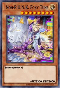 Noh-P.U.N.K. Foxy Tune, Yu-Gi-Oh! card, LIGHT