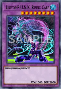 Ukiyoe-P.U.N.K. Rising Carp, Yu-Gi-Oh! card, WATER