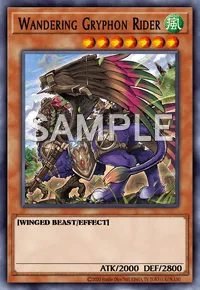 Wandering Gryphon Rider, Yu-Gi-Oh! card, WIND