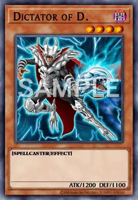 Dictator of D., Yu-Gi-Oh! card, DARK