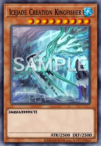 Icejade Creation Kingfisher, Yu-Gi-Oh! card, WATER