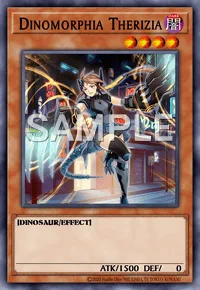 Dinomorphia Therizia, Yu-Gi-Oh! card, DARK