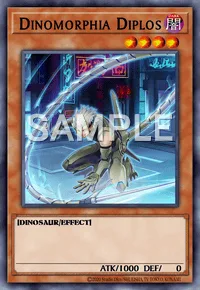 Dinomorphia Diplos, Yu-Gi-Oh! card, DARK