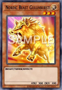 Nordic Beast Gullinbursti, Yu-Gi-Oh! card, LIGHT