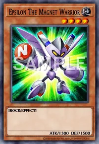 Epsilon The Magnet Warrior, Yu-Gi-Oh! card, EARTH