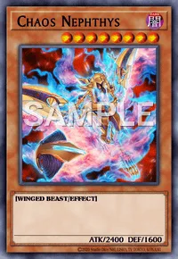 Chaos Nephthys, Yu-Gi-Oh! card, DARK