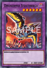 Dinomorphia Stealthbergia, Yu-Gi-Oh! card, DARK