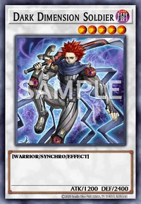 Dark Dimension Soldier, Yu-Gi-Oh! card, DARK