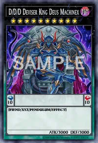 D/D/D Deviser King Deus Machinex, Yu-Gi-Oh! card, DARK