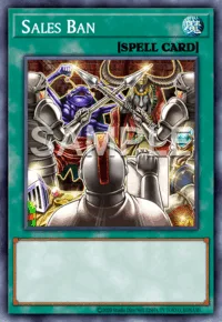 Sales Ban, Yu-Gi-Oh! card, SPELL