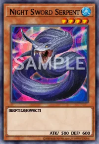 Night Sword Serpent, Yu-Gi-Oh! card, WATER