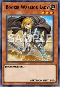 Rookie Warrior Lady, Yu-Gi-Oh! card, EARTH