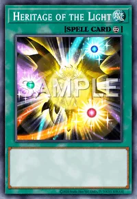 Heritage of the Light, Yu-Gi-Oh! card, SPELL