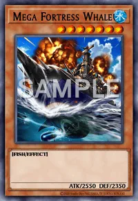 Mega Fortress Whale, Yu-Gi-Oh! card, WATER