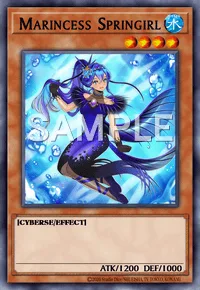 Marincess Springirl, Yu-Gi-Oh! card, WATER