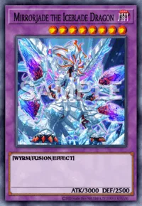 Mirrorjade the Iceblade Dragon, Yu-Gi-Oh! card, DARK