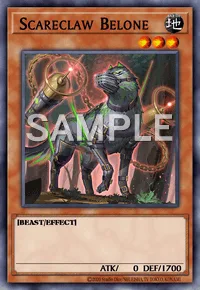 Scareclaw Belone, Yu-Gi-Oh! card, EARTH