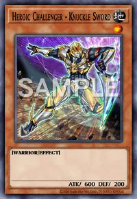 Heroic Challenger - Knuckle Sword, Yu-Gi-Oh! card, EARTH