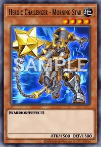 Heroic Challenger - Morning Star, Yu-Gi-Oh! card, EARTH
