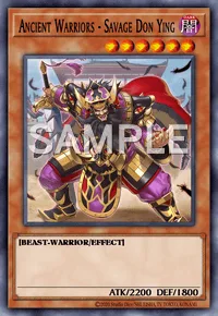 Ancient Warriors - Savage Don Ying, Yu-Gi-Oh! card, DARK