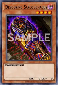Devouring Sarcoughagus, Yu-Gi-Oh! card, DARK