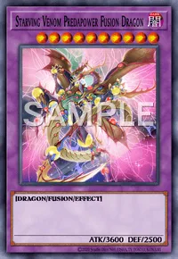 Starving Venom Predapower Fusion Dragon, Yu-Gi-Oh! card, DARK