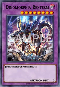 Dinomorphia Rexterm, Yu-Gi-Oh! card, DARK
