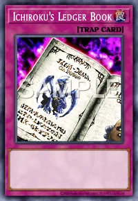 Ichiroku's Ledger Book, Yu-Gi-Oh! card, TRAP