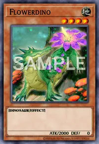 Flowerdino, Yu-Gi-Oh! card, EARTH