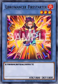 Libromancer Firestarter, Yu-Gi-Oh! card, FIRE