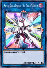 Firewall Dragon Darkfluid - Neo Tempest Terahertz, Yu-Gi-Oh! card, DARK