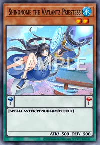Shinonome the Vaylantz Priestess, Yu-Gi-Oh! card, WATER