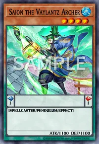 Saion the Vaylantz Archer, Yu-Gi-Oh! card, WATER