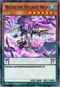 Nazuki the Vaylantz Ninja, Yu-Gi-Oh! card, WATER
