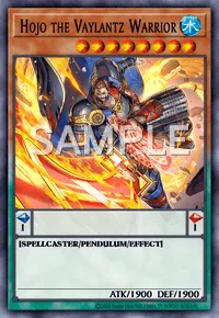 Hojo the Vaylantz Warrior, Yu-Gi-Oh! card, WATER