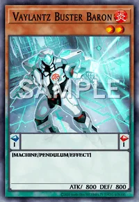 Vaylantz Buster Baron, Yu-Gi-Oh! card, FIRE