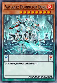 Vaylantz Dominator Duke, Yu-Gi-Oh! card, FIRE