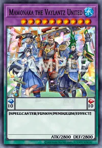 Mamonaka the Vaylantz United, Yu-Gi-Oh! card, WATER