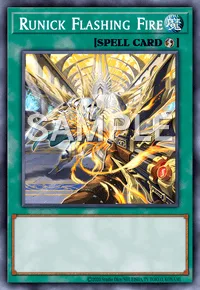 Runick Flashing Fire, Yu-Gi-Oh! card, SPELL