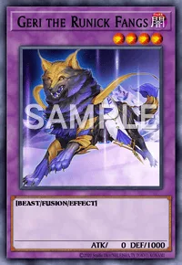 Geri the Runick Fangs, Yu-Gi-Oh! card, DARK
