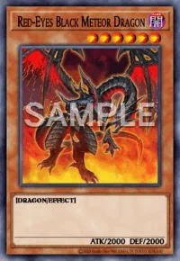 Red-Eyes Black Meteor Dragon, Yu-Gi-Oh! card, DARK