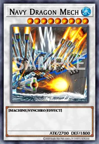 Navy Dragon Mech, Yu-Gi-Oh! card, WATER