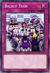 Backup Team, Yu-Gi-Oh! card, TRAP