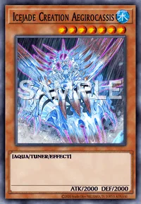 Icejade Creation Aegirocassis, Yu-Gi-Oh! card, WATER