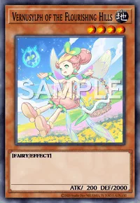 Vernusylph of the Flourishing Hills, Yu-Gi-Oh! card, EARTH