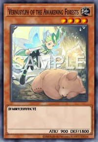 Vernusylph of the Awakening Forests, Yu-Gi-Oh! card, EARTH