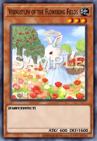 Vernusylph of the Flowering Fields, Yu-Gi-Oh! card, EARTH